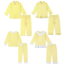 Pyjamas groothandel baby peuter kinderen jongens en meisjes familie matching kerst pyjama kleding set fluwelen kinderen pyjama's 230310