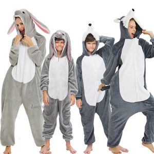 Pyjamas hiver Animal loup Onesie enfants Kigurumi pyjamas licorne vêtements de nuit pour femmes pyjamas combinaison fille garçon couverture dormeurs salopette 231114