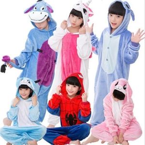 Pyjamas Winter Christmas Child Unicorn Pyjamas Stitch Panda onesie pyjama's voor jongens meisjes