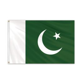 Pakistan Flags Country National Flags 3'x5'ft 100D Polyester High Quality avec deux œillets en laiton308v