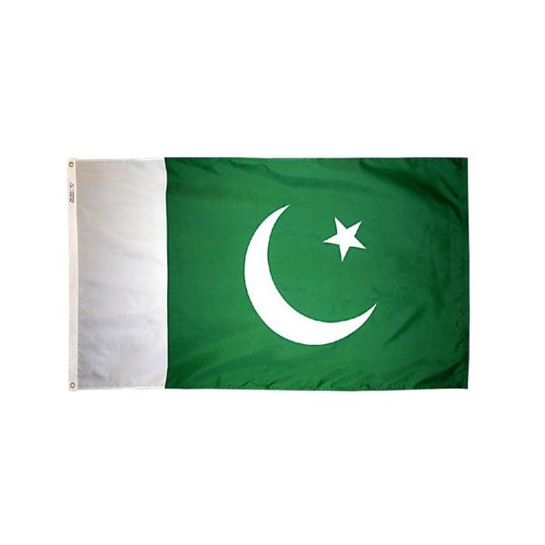 Bandera paquistaní 3x5 pies 90x150cm doble costura 100D poliéster Festival regalo interior exterior impreso Venta caliente