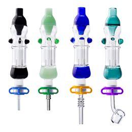 Paladin886 CSYC NC015 Dab Rig Verre Eau Bong Bubbler Pipes 10mm Quartz Banger Nail Céramique Quartz Nails Clip Environ 5,7 Pouces Coloré Pipes À Fumer Antidéversement