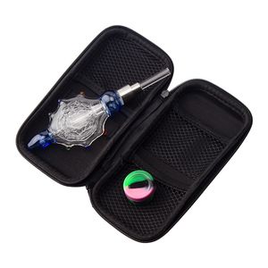 Paladin886 CSYC NC082 Glazen Bong Smoker Pijpen Set 510 Keramische kwarts Nagel Kleurrijke schildpad Stijl Dab Rig Rig Bubbler Handleidingen Dabber Tool Siliconen Jar Case