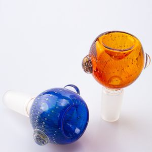 Paladin886 G077 Rookpijp DAB Gereedschap Glazen kom 14 mm Mannelijk Golden Draad Glas Bong Ash Catcher Bubbler Pijpen Gereedschap Hoofdkleurige kleur Tabakskoepelkommen