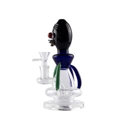 Paladin886 GB029 Bong d'eau en verre environ 18,5 cm de hauteur tampon