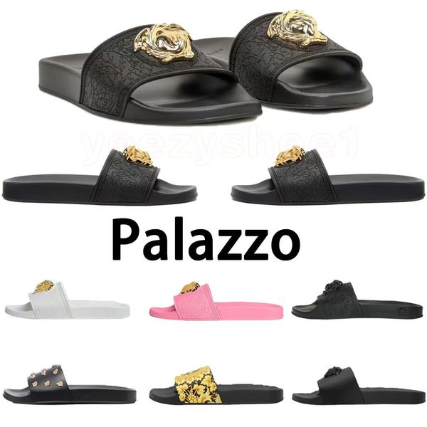 Palazzo Slide Designer Shoe Tazz Slipper Rubber Sole Solers Woman Man Luxury Sandale Vintage Summer Bage Flip Flop Shoe Loafer Sandale Wholesale Brand