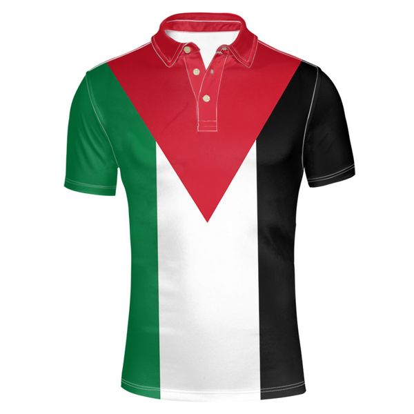 Palestine cuba mâle jeunesse étudiant gratuit sur mesure nom numéro photo logo pays Polo drapeau de la nation garçon vêtements