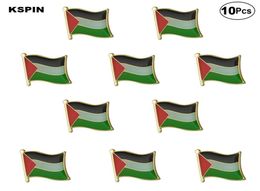 Pin de solapa de bandera de Palestina, insignia de bandera, broche, insignias, 10 Uds. Por lote9931339