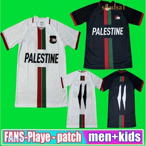 Jerseys de fútbol de Palestina 2024 2025 Camisas de fútbol blanco Black Football