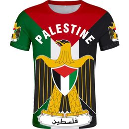 PALESTINE t-shirt bricolage sur mesure nom numéro palaestina t-shirt drapeau de la nation tate palestina collège imprimer logo vêtements 293V