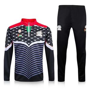 Palestina tracksuit Black Palestijnse sportkleding volwassen halve zip lange mouwen trainingskostuums heren voetbalshirts kleren mannelijke witte voetbal wedstrijdpak jogging kit