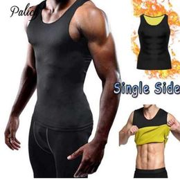 Palicy S-5XL Compressie Afslanken heren Vest Neopreen T-shirt Vetverbranding Shaper Sauna Zweet Body Shaper Top Tank Fajas Plus size302O