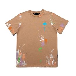 Palm Angel t-shirt concepteur qualité originale hommes t-shirts peint cocotier à manches courtes lâche Pop col rond t-shirt