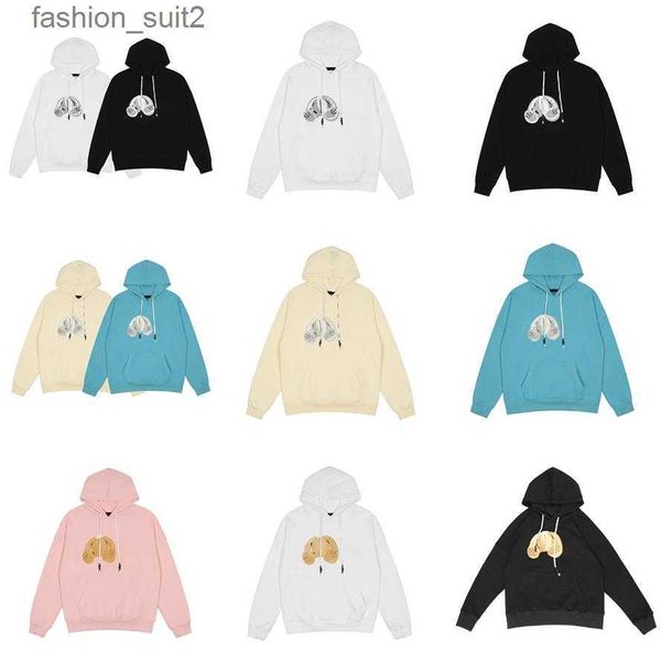 Sudaderas con capucha de ángulo de palma Sudadera con capucha de invierno para hombre Sudadera con letras de oso Jersey de manga larga High Street Cool Otoño Chaqueta de hojaldre de alta calidad Palmes Angels Mujeres BLBO