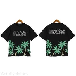 Palm Angle Fashion T-Shirts Designer Limited à jet d'encre Graffiti Printing exquis paysage voilier