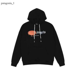 Palmhoeken hoodie sweatshirts hoodie voor mannen mode palm hoeken katoen unisex ontwerper modieuze tide merkbrief afdrukken spray palm hoodie 6603