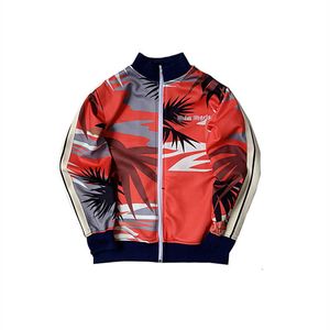 Palm Chaopai ange cocotier couleur sport rayure Et hommes et femmes haute rue Couple Charge manteau