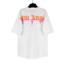 PALM PA 24SS SUMBOW RAINBOW PALM LETTER IMPRIMING LOGO T-shirt Boyfriend Gift Loose Loose Hip Hop Unisexe Lovers à manches courtes Style Tees Angels 2215 NTLX