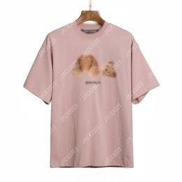 Palm Pa Harajuku 24SS Spring brak onthoofde berenbrief afdrukken Logo T -shirt Losse oversized hiphop unisex korte mouw teten engelen 2058 xpr