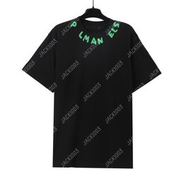 Palm PA Tops Logotipo dibujado a mano Summer Luxe Tees Unisex Unisex THICHS THOLAS RETRO Camiseta de gran tamaño Angels 2290 PLF