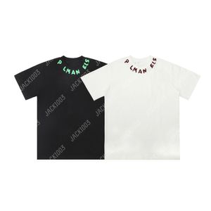 Palm Pa Tops Logo à la main Logo Summer Loose Luxe Tees Unisexe Couple T-Shirts Retro Streetwear T-shirt surdimensionné Angels 2290 CGA