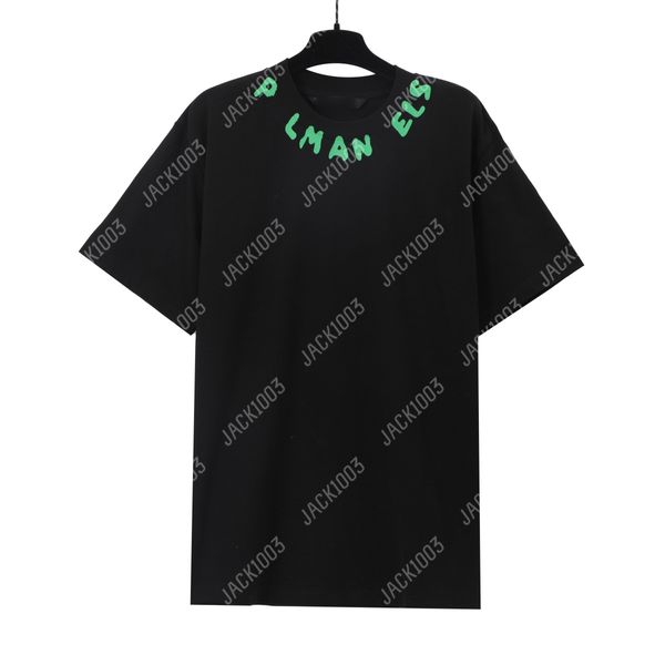 Palm Pa Tops Logo à la main Logo Summer Loose Luxe Tees Unisexe Couple T-Shirts Retro Streetwear T-Shirt Angels 2290 PLF