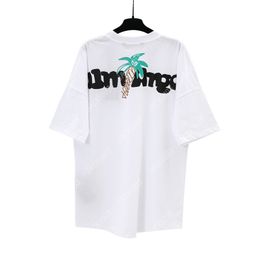 Palm PA Tops Hand getekend Miami Logo Summer Loose Luxe Tees unisex paar T shirts retro streetwear oversized t-shirt engelen 2250 psV