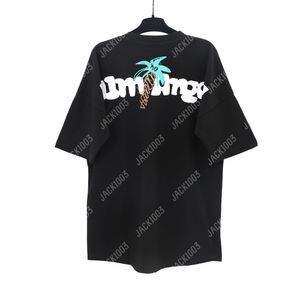 Palm Pa Tops à la main Miami Logo Summer Loose Luxe Tees Unisexe T-Shirts Retro Streetwear T-shirt surdimensionné Angels 2250 ZGX