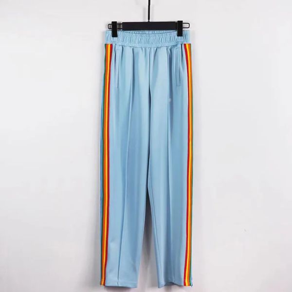 Pantalon à rayures Palm Rainbow Pantalon de la jambe droite pour la jambe de la jambe ANIGEL ANSUMENT