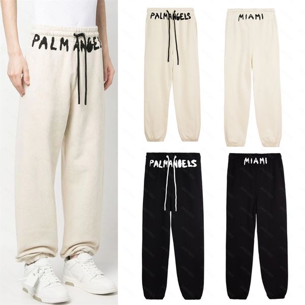 Palms Angel PA Pantalons pour hommes Pantalons de survêtement MIAMI Imprimer Sport Retro Loose Pant High Street Joggers Femmes Couple Pantalon Hip Hop marque