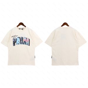 Palms Palm Angel PA Harajuku 23SS Printemps Américain Rétro Lettre Impression Logo Luxurys T-shirt Lâche Oversize Hip Hop Unisexe Manches Courtes Tees Angels 2030 HXS