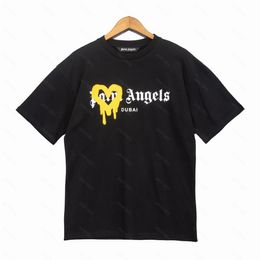 Palms T-shirts 23SS Letter Palm Angel PA Logo Los Casual Unisex Ronde hals Korte mouw Heren Dames Liefhebbers Stijl Vriendje Cadeau T-shirt Angels 2082 FBV