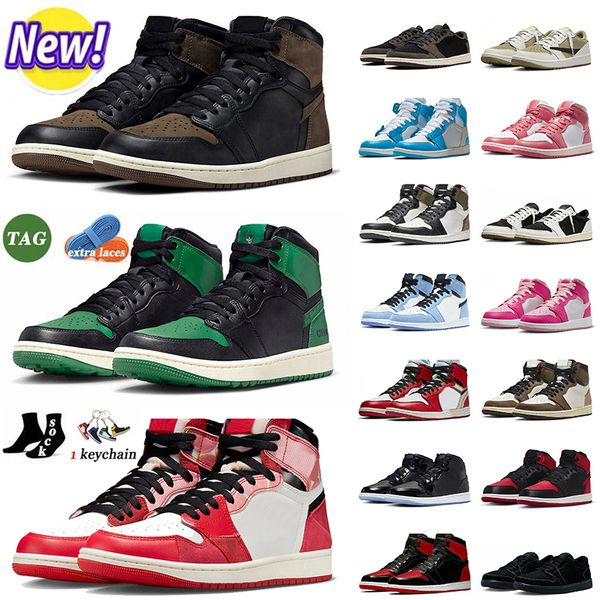 Palomino 1s Chaussures de basket-ball Jumpman 1 Femmes Hommes Eastside Golf 1961 Mid Fierce Pink Cactus Jack Reverse Mocha Low Black Phantom Jogging Baskets Taille 13