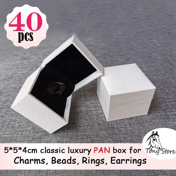 PAN Bead Charm Storage Organizador de regalos de cumpleaños Display Velvet Box Lot Ring Pendientes Caja de lujo Vintage Jewelry Case Wholesale