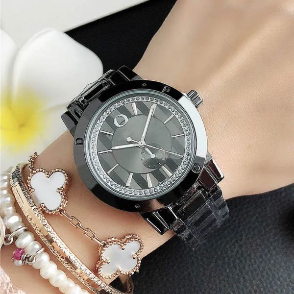 Pan – montre de luxe de marque à la mode pour femmes et filles, Style cristal, bracelet en acier et métal, à Quartz, P71, livraison gratuite, 2024