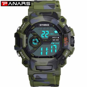 PANARS Mode Heren Digitaal Horloge Waterdicht Buitensporten Heren Sport Horloges LED Elektronische Klok voor Men2356