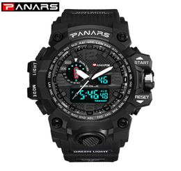 Panars Men Sport Digital Watch imperméable LED CHOCS MALIAL MILIATION ELECTRONIQUE ARMANDE LA TRAVAIL