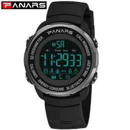 PANARS Nieuwe Collectie Mode Smart Sport Horloge Mannen 3D Stappenteller Polshorloge Heren Duiken Waterbestendig Horloges Wekker 8115318O