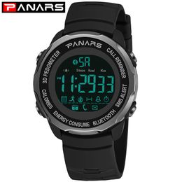 PANARS Nieuwe Collectie Mode Smart Sport Horloge Mannen 3D Stappenteller Polshorloge Heren Duiken Waterbestendig Horloges Wekker 8115244D