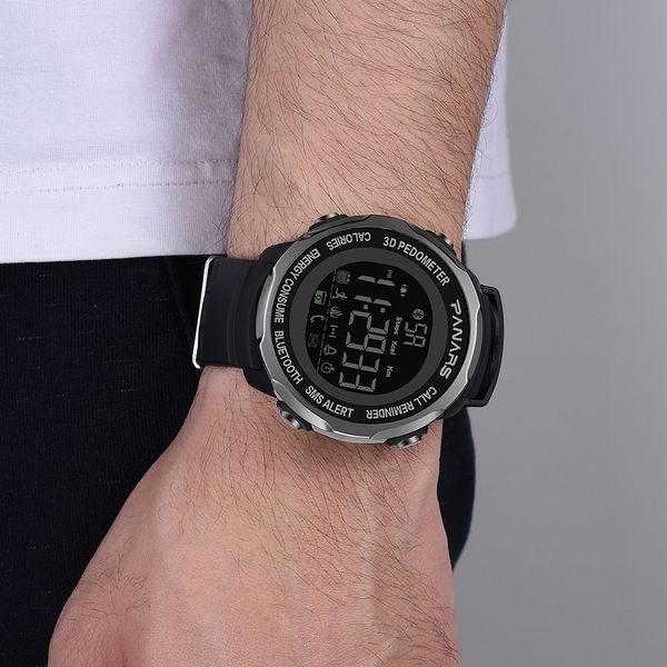 PANARS, recién llegado, reloj deportivo inteligente a la moda, reloj de pulsera con podómetro 3D para hombre, relojes resistentes al agua para buceo, reloj despertador 8115268J