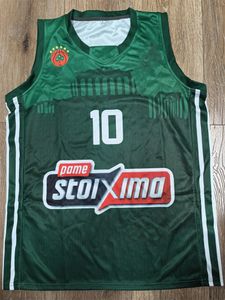 Panathinaikos 2023-24 uniforme en casa Jersey de nueva temporada #41 Hernangomez #10 Jersey de baloncesto Sloukas personalizado con cualquier nombre y número