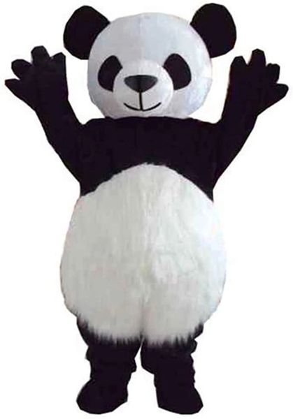 Costume de mascotte d'ours Panda, déguisement de personnage d'ours, tenue de Performance pour adulte