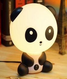 Panda dessin animé enfants lit bureau lampe de Table nuit lampe de couchage cadeauUS PLUG9260241