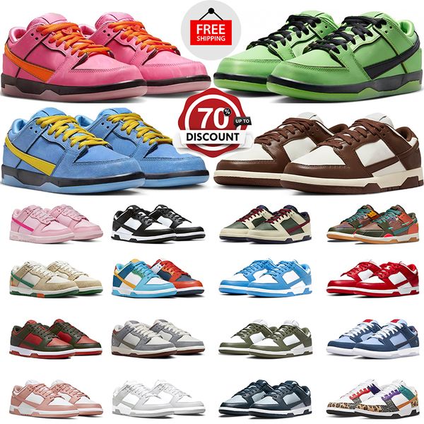 Livraison gratuite Panda Chaussures décontractées pour hommes Femmes Triple Pink Jarritos Blossom Buttercup Sandrift Rose Whisper Gray Fog Medium Curry Gai Trainers Sneakers