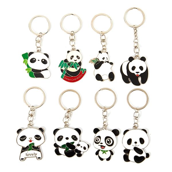 Panda Keychains Party Favor Cartoon Keychain Pendentif Souvenir Cadeau
