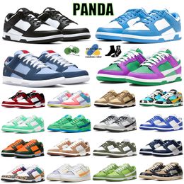 Chaussures de course Panda hommes femmes baskets design UNC Orange Lobster Team Red Stadium Green Fuchsia Midnight Navy Grey Fog Why So Sad baskets basses pour sports de plein air