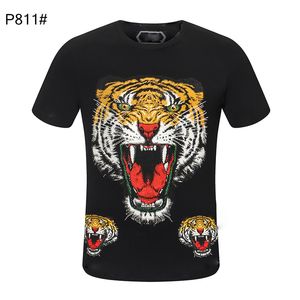 22SS PANDA T-shirt Heren Skull Crystal T-zomer Basic Solid print Letter Bear Skateboard Casual Punk Tops T-shirt MAN Vrouwenoverhemden kleding Tiger