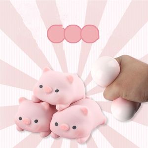 Panda Toy Pinch Décompression Soft Mini Forme Animal Fun Fun Migne Cartoon Piggy and Puppy Stress Relief Squeeze Ball