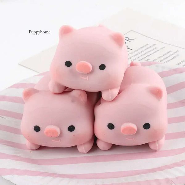 Panda Toy Pinch Décompression Soft Mini Forme Animal Fun Fun Cartoon Piggy and Puppy Stress Relief Squeeze Ball 0418