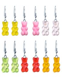 Panda Transparent Color Color Bear Stud Moucles d'oreilles Cadeau Oreille de charme pour maman ou enseignant Style le plus récent 30pairslot5712762